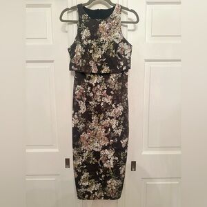 ASOS size 4 sleeveless midi floral dress